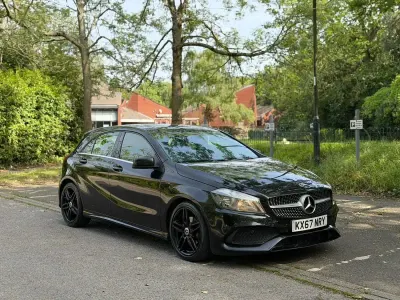 Used Mercedes A180 AMG line 2017 Black Hatchback
