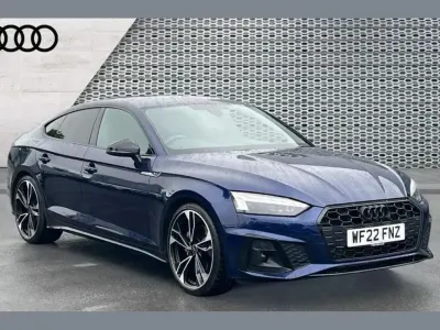 Used Audi A5 Sportback Black Edition 245 HP (180 kW) 2022 Blue Hatchback