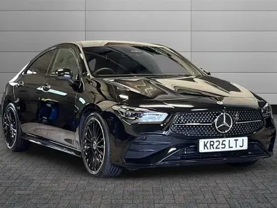 Used Mercedes CLA200 AMG Line Premium Plus 163 HP (119 kW) 2025 Cosmos black Sedan