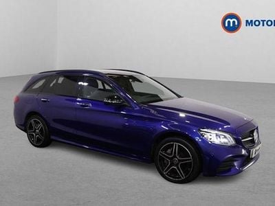Blue Used 2021 Mercedes C300e AMG line Estate | £23,049 (Fair price)