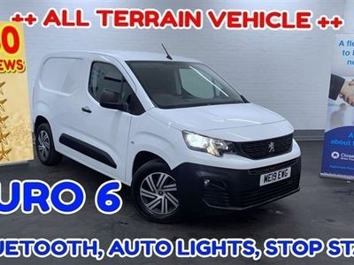 used Peugeot Partner 1.6 BLUEHDI GRIP ++ ALL TERRAIN VEHICLE in White with ++ BLUETOOTH, DAB Radio, , 2 Sliding Doors,