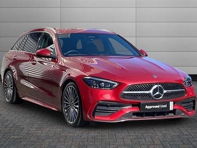 Begagnad Mercedes C300 AMG Line Premium 258 HK (189 kW) 2025 Röd Kombi