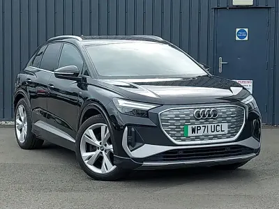 Used Audi Q4 e-tron S-Line 150 kW (204 HP) 2021 Black SUV