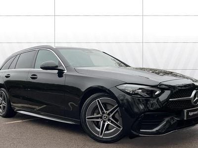 Black Used 2022 Mercedes C220 AMG line Estate | £25,438 (Super price)
