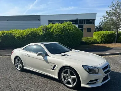 Used Mercedes SLS AMG 306 HP (225 kW) 2012 Diamond white pearl Cabriolet