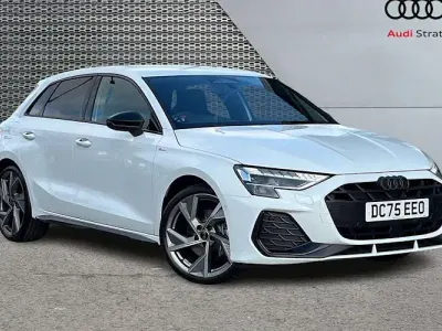 Used Audi A3 Sportback Black Edition 150 HP (110 kW) 2025 White Hatchback