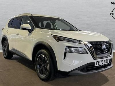 Solid white New 2025 Nissan X-Trail N-Connecta SUV | £30,091