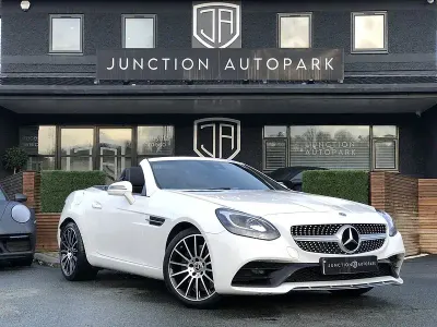 Used Mercedes SLC300 AMG line 241 HP (177 kW) 2019 White Cabriolet