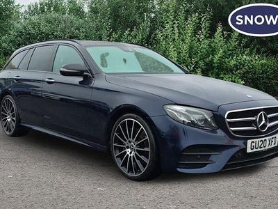 Used Mercedes E220 AMG line 194 HP (142 kW) 2020 Blue Estate
