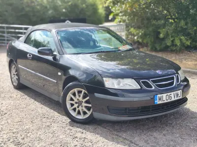 Used Saab 9-3 Linear 2006 Black Cabriolet