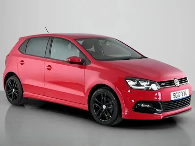 Used VW Polo R-line 110 HP (80 kW) 2017 Red Hatchback
