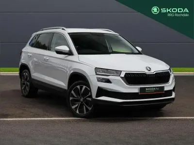 Used Skoda Karoq SE L 150 HP (110 kW) 2023 Moon white metallic SUV