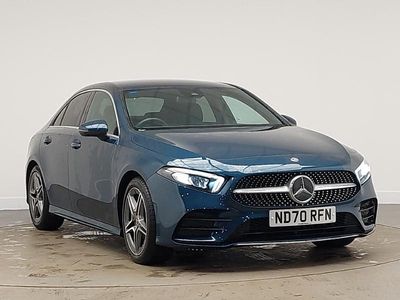 Used Mercedes A200 AMG line 163 HP (119 kW) 2020 Blue Sedan