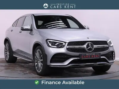 Second-hand Mercedes GLC220 AMG Line Premium 194 CP (142 kW) 2021 Argintiu Coupe