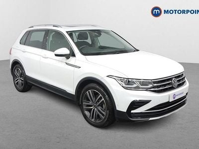 White Used 2022 VW Tiguan Elegance SUV | £24,249 (Fair price)