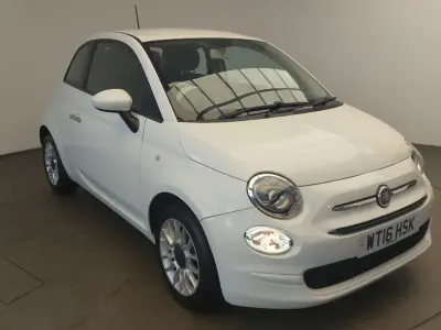 Used Fiat 500 Pop Star 69 HP (50 kW) 2016 White Hatchback