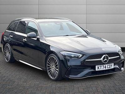Used Mercedes C300 AMG Line Premium Plus 258 HP (189 kW) 2025 Obsidian black Estate