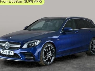 Used Mercedes C43 AMG Premium Plus 390 HP (286 kW) 2020 Blue Estate