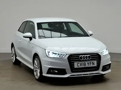 Used Audi A1 S-Line 125 HP (91 kW) 2018 White Hatchback