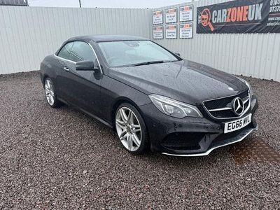Used Mercedes E220 AMG line 177 HP (130 kW) 2016 Black Cabriolet