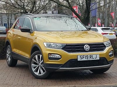 Used VW T-Roc Design 115 HP (84 kW) 2019 Yellow SUV