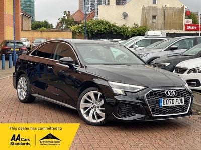 Black Used 2020 Audi A3 S-Line Sedan | £16,981 (Fair price)