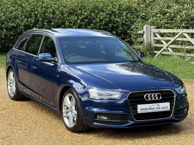 Used Audi A4 S-Line 150 HP (110 kW) 2015 Blue Estate