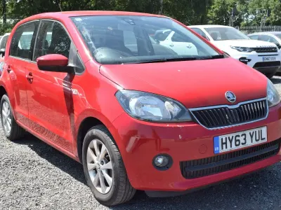 Used Skoda Citigo Elegance 75 HP (55 kW) 2013 Red Hatchback