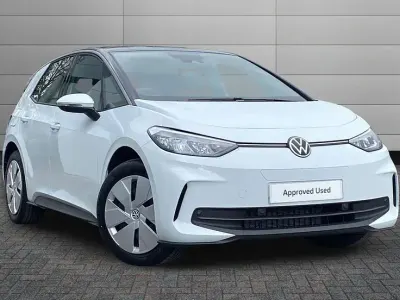 Used VW ID.3 Pure 125 kW (170 HP) 2026 Glacier white with solid black roof Hatchback