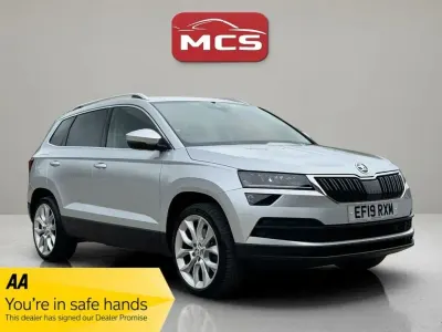 Gebraucht Skoda Karoq 150 PS (110 kW) 2019 Silber SUV
