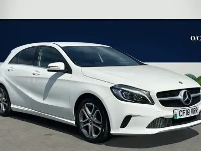 Used Mercedes A160 Sport Edition 102 HP (75 kW) 2018 White Hatchback
