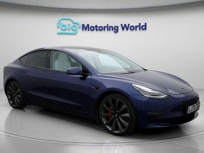 Blue Used 2020 Tesla Model 3 Performance Sedan | £18,000 (Fair price)