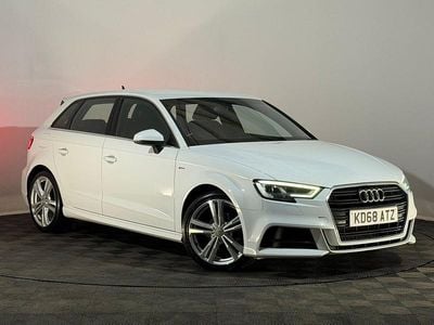 Used Audi A3 S-Line 150 HP (110 kW) 2019 White Sedan