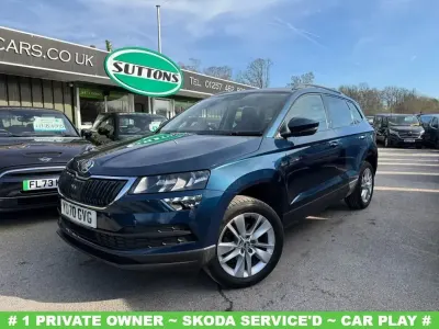 Używany Skoda Karoq SE 116 KM (85 kW) 2020 Niebieski SUV