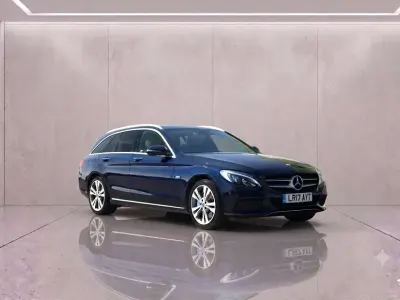 Used Mercedes C350e Premium Plus 293 HP (215 kW) 2017 Blue Estate