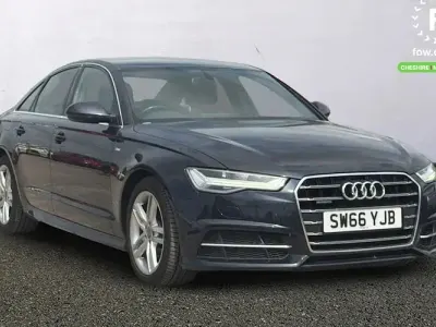 Used Audi A6 S-Line 190 HP (139 kW) 2016 Blue Sedan