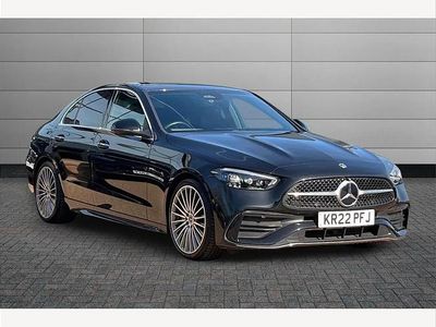 Begagnad Mercedes C220 AMG Line Premium 196 HK (144 kW) 2022 Svart Sedan