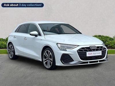 Begagnad Audi A3 S-Line 150 HK (110 kW) 2025 Vit Halvkombi
