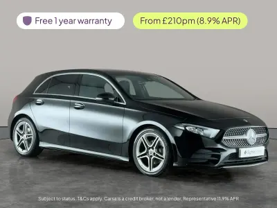 Used Mercedes A200 AMG line 163 HP (119 kW) 2019 Black Hatchback