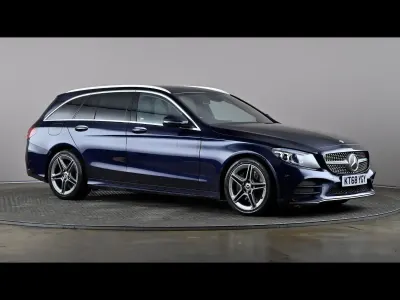 Used Mercedes C300 AMG Line Premium 245 HP (180 kW) 2019 Blue Estate