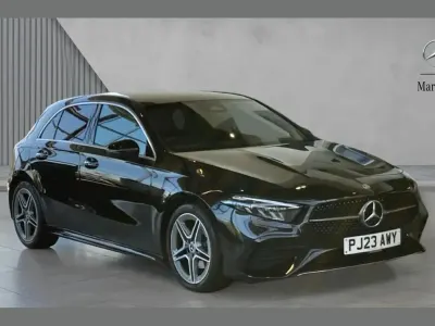 Used Mercedes A180 AMG Line Premium 134 HP (98 kW) 2023 Black Hatchback