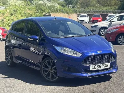 Used Ford Fiesta ST-Line 125 HP (91 kW) 2016 Blue Hatchback