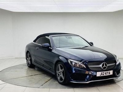 Used Mercedes C200 AMG line 2017 Blue Cabriolet