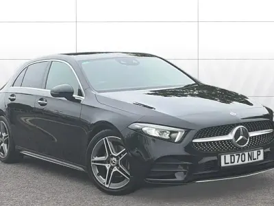 Used Mercedes A200 AMG Line Premium 163 HP (119 kW) 2020 Black Hatchback