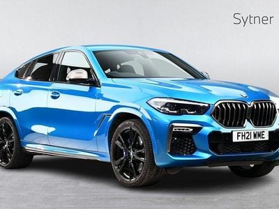 Begagnad BMW X6 M50 Comfort Edition 523 HK (384 kW) 2021 Blå SUV