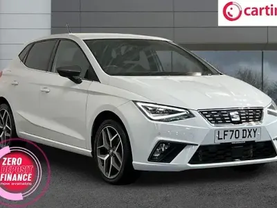 Used Seat Ibiza XCELLENCE Lux 110 HP (80 kW) 2020 White Hatchback