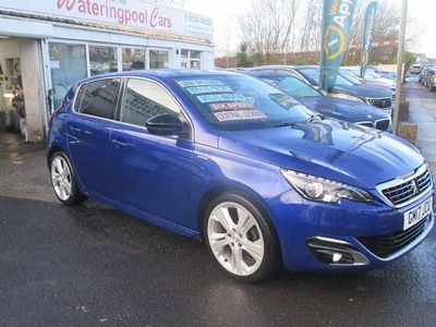 Used Peugeot 308 GT-line 130 HP (95 kW) 2017 Blue Hatchback