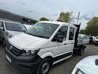 used VW Crafter 2.0 CR35 TDI DCB L STARTLINE 138 BHP EURO 6 CREW CAB TIPPER 1 COMPANY OWNER
