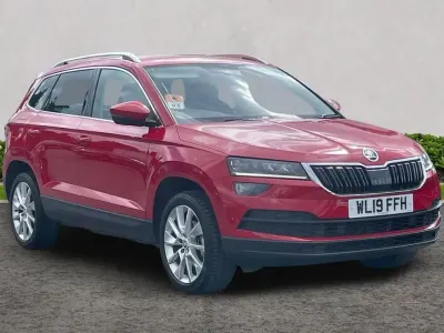 Used Skoda Karoq SE L 150 HP (110 kW) 2019 Velvet red metallic SUV