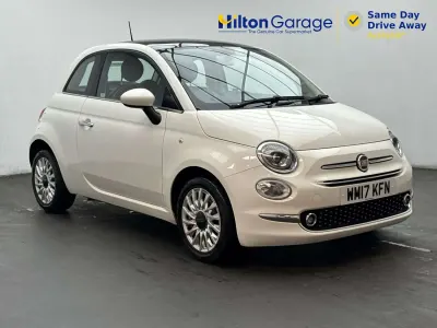 Used Fiat 500 Lounge 69 HP (50 kW) 2017 White Hatchback